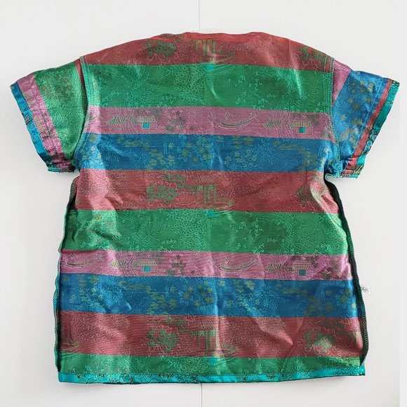 Vintage Children Traditional Chinese Pyjama Shirt and Pants Set - Size Youth 8 - Picture 5 of 14